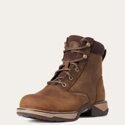Ariat Performance Westernstiefel|Wasserdichte Schuhe*Anthem Round Toe Lacer Waterproof Boot DISTRESSED BROWN