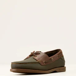Ariat Country*Antigua Boat Shoe OLIVE NIGHT