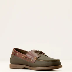 Ariat Country*Antigua Boat Shoe OLIVE NIGHT