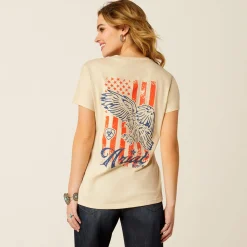 Ariat Tops & T-Shirts|Oberteile & T-Shirts*Eagle Proud T-Shirt NATURAL