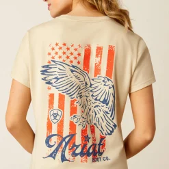 Ariat Tops & T-Shirts|Oberteile & T-Shirts*Eagle Proud T-Shirt NATURAL