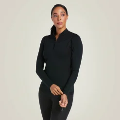 Ariat Oberteile & T-Shirts*Ascent 1/4 Zip Baselayer BLACK
