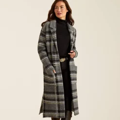 Ariat Sweatshirts & Hoodies|Strickmode & Cardigans*Ballston Cardigan CHARCOAL PLAID