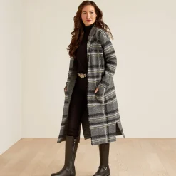 Ariat Sweatshirts & Hoodies|Strickmode & Cardigans*Ballston Cardigan CHARCOAL PLAID