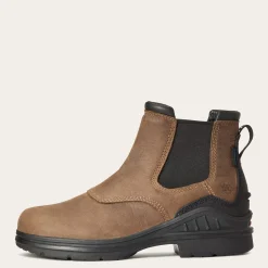 Ariat Wasserdichte Schuhe|Work*Barnyard Waterproof Chelsea Boot ANTIQUE BROWN