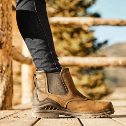 Ariat Wasserdichte Schuhe|Work*Barnyard Waterproof Chelsea Boot ANTIQUE BROWN