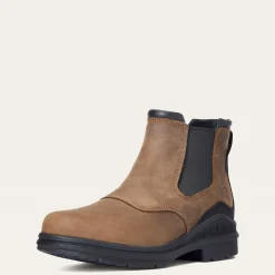 Ariat Wasserdichte Schuhe|Reiten*Barnyard Waterproof Chelsea Boot ANTIQUE BROWN