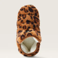Ariat Pantoletten*Bootie Slipper FUZZY LEOPARD PRINT