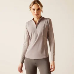 Ariat Oberteile & T-Shirts*Breathe 1/4 Zip Baselayer ZINC