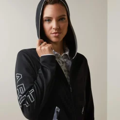 Ariat Sweatshirts & Hoodies*Byron Full Zip Hoodie BLACK