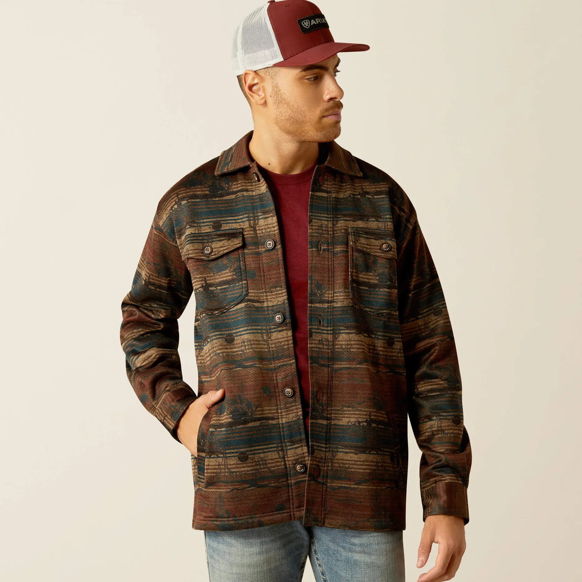 Ariat Jacken|Oberbekleidung*Caldwell Printed Shirt Jacket CUB