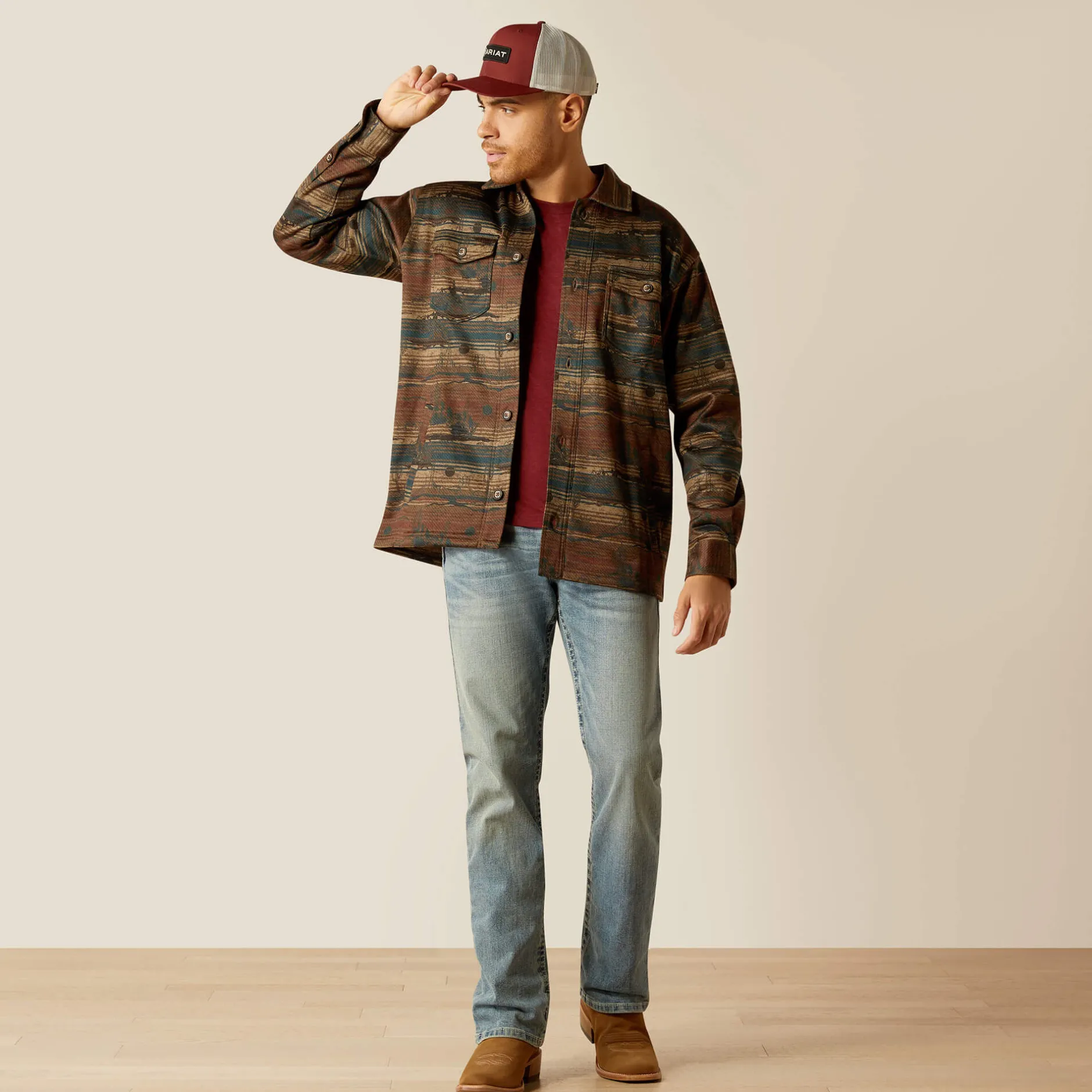 Ariat Jacken|Oberbekleidung*Caldwell Printed Shirt Jacket CUB