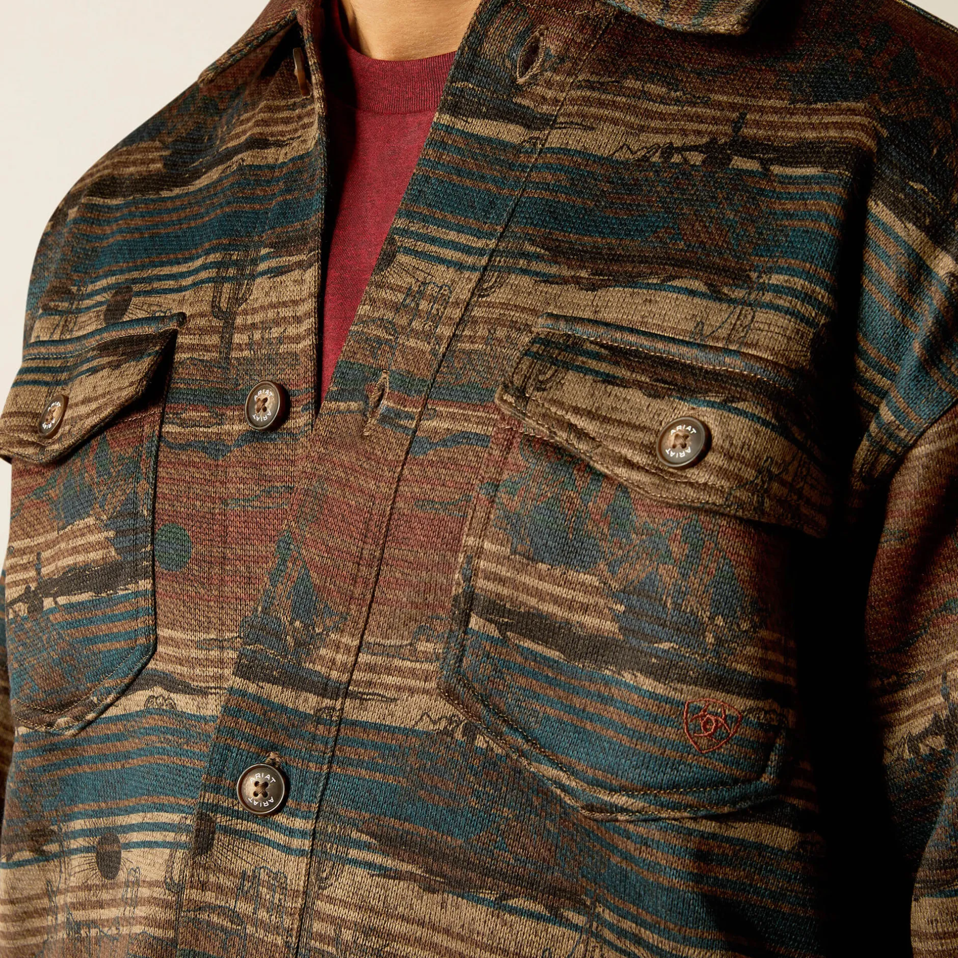 Ariat Jacken|Oberbekleidung*Caldwell Printed Shirt Jacket CUB