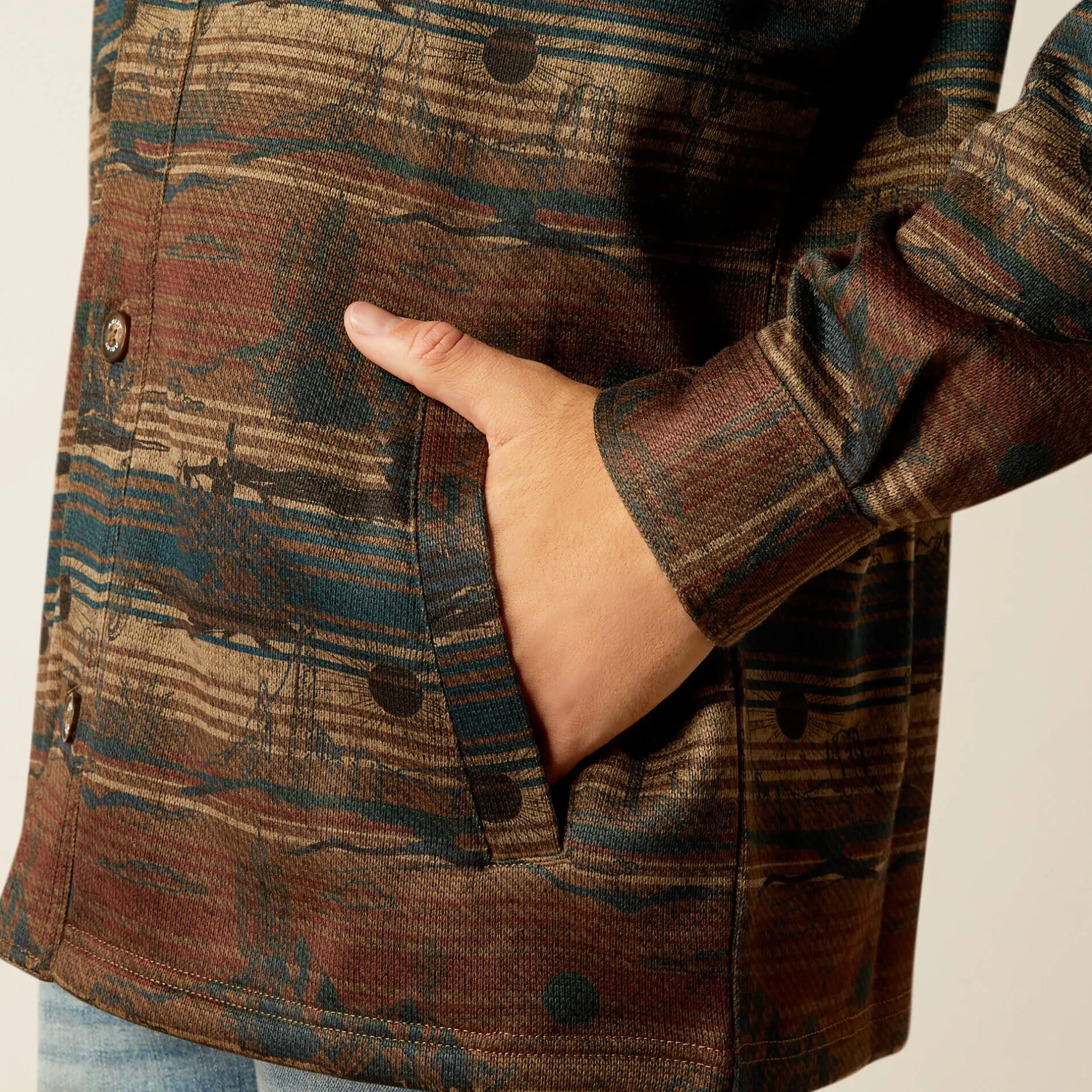 Ariat Jacken|Oberbekleidung*Caldwell Printed Shirt Jacket CUB