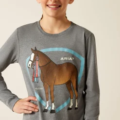 Ariat Oberteile & T-Shirts*Champion Pony T-Shirt HEATHER GREY