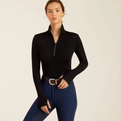 Ariat Oberteile & T-Shirts*Cheviot 1/4 Zip Baselayer BLACK