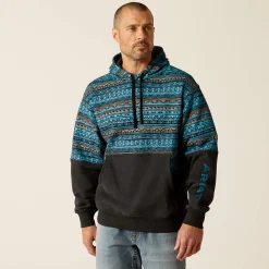 Ariat Hoodies & Sweatshirts|Sweatshirts & Hoodies*Colour Block Hoodie TURQUOISE