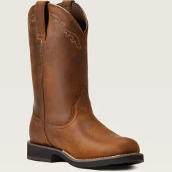 Ariat Performance Westernstiefel|Wasserdichte Schuhe*Delilah Round Toe Waterproof Western Boot DISTRESSED BROWN