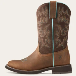 Ariat Performance Westernstiefel|Western*Delilah Round Toe Western Boot DISTRESSED BROWN