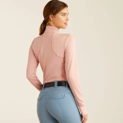 Ariat Oberteile & T-Shirts*Gridwork 1/4 Zip Baselayer MISTY ROSE HEATHER