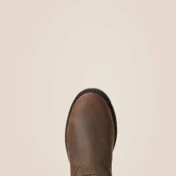 Ariat Pull-On Arbeitsschuhe|Wasserdichte Schuhe*Groundbreaker Steel Toe Pull-On Waterproof Work Boot DARK BROWN