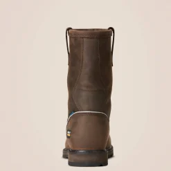 Ariat Pull-On Arbeitsschuhe|Wasserdichte Schuhe*Groundbreaker Steel Toe Pull-On Waterproof Work Boot DARK BROWN