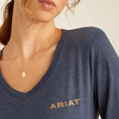 Ariat Oberteile & T-Shirts*Handcrafted T-Shirt NAVY HEATHER