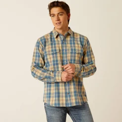 Ariat Westernhemden|Oberteile & T-Shirts*Harlem Retro Fit Western Shirt PALE KHAKI