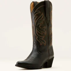 Ariat Fashion-Westernstiefel|Western*Heritage J Toe Stretchfit Western Boot BLACK DEERTAN