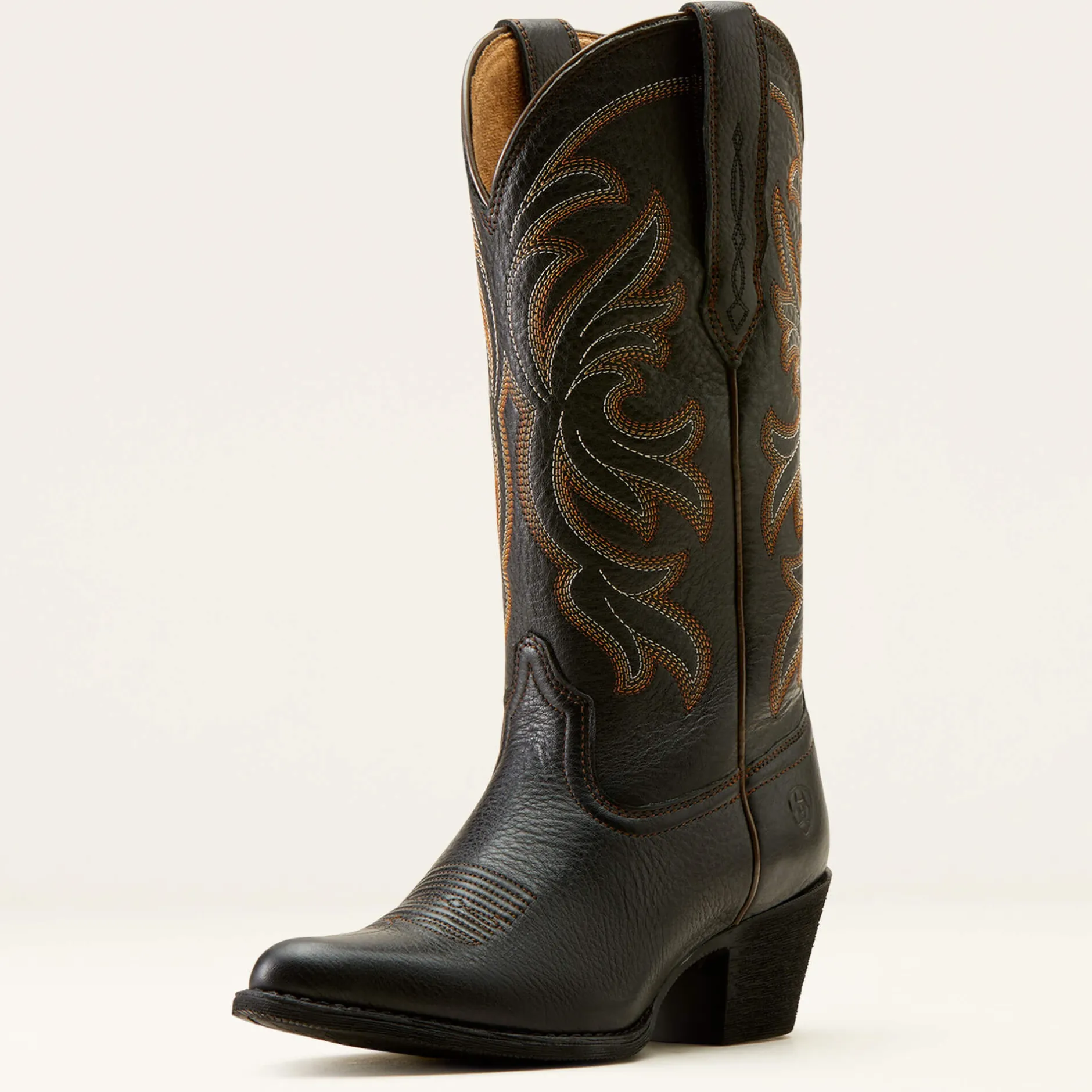Ariat Fashion-Westernstiefel|Western*Heritage J Toe Stretchfit Western Boot BLACK DEERTAN