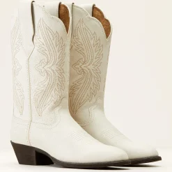 Ariat Fashion-Westernstiefel|Western*Heritage R Toe StretchFit Western Boot DISTRESSED IVORY