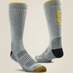 Ariat Socken|Socken*High Performance Tek Work Sock 2 Pair Pack GREY