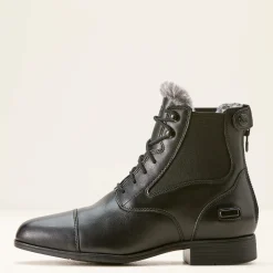 Ariat Reiten*Kendall Back Zip Sherpa Paddock Boot BLACK