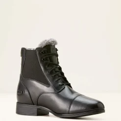Ariat Reiten*Kendall Back Zip Sherpa Paddock Boot BLACK