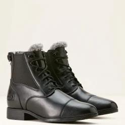 Ariat Reiten*Kendall Back Zip Sherpa Paddock Boot BLACK