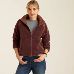 Ariat Sweatshirts & Hoodies*Lafayette Full Zip Sweatshirt MARRON