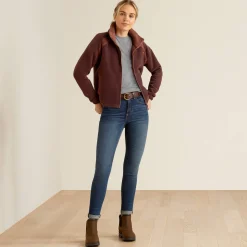 Ariat Sweatshirts & Hoodies*Lafayette Full Zip Sweatshirt MARRON