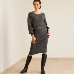 Ariat Strickmode & Cardigans|Kleider & Röcke*Malvern Skirt CHARCOAL