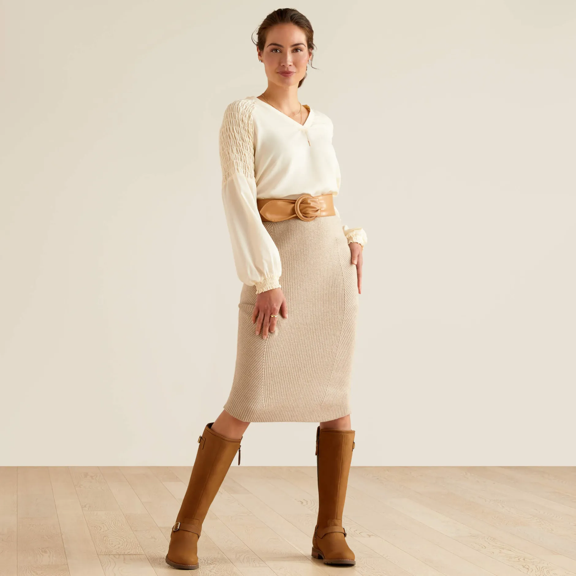 Ariat Kleider & Röcke|Strickmode & Cardigans*Malvern Skirt OATMEAL HEATHER