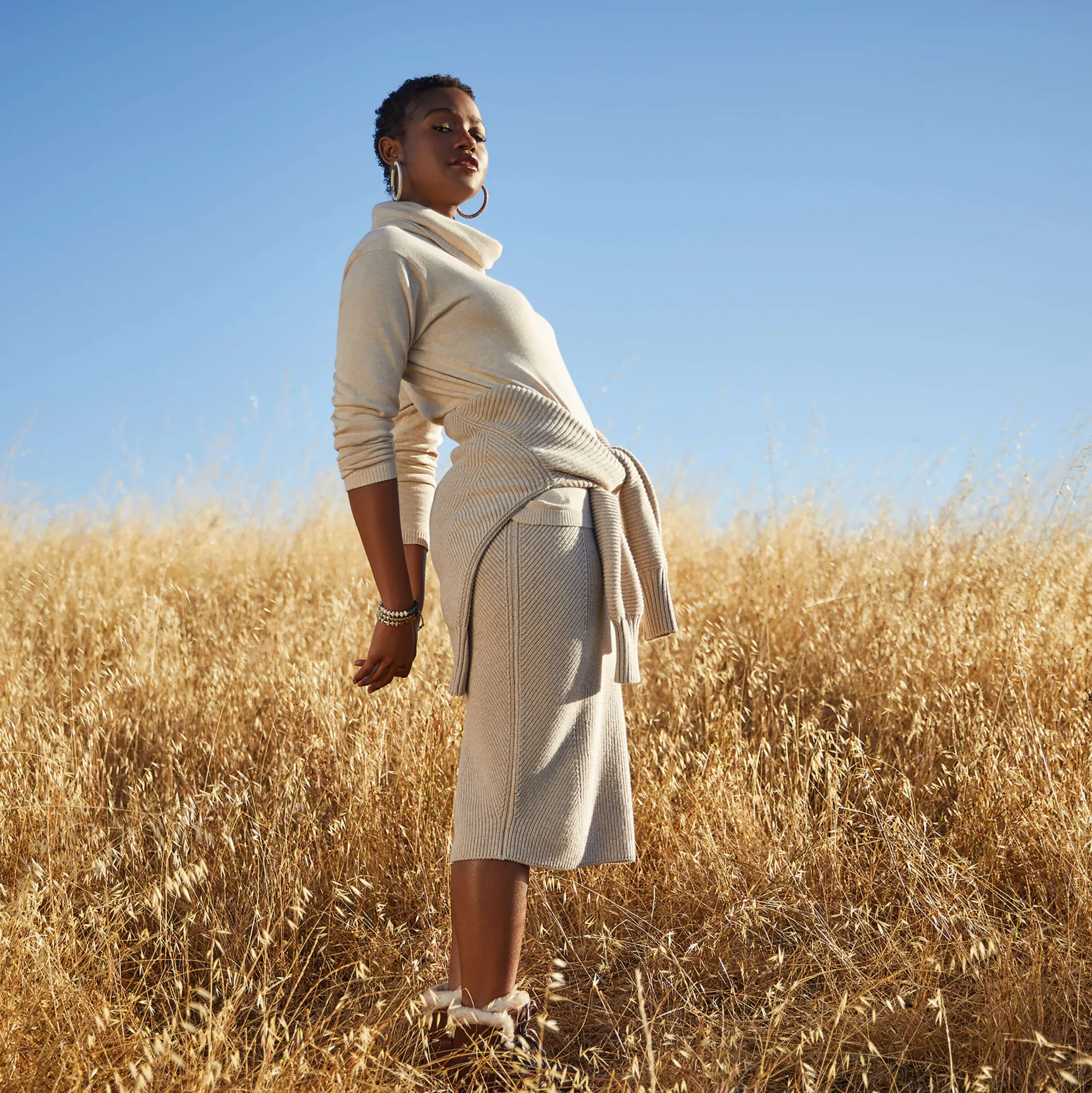 Ariat Kleider & Röcke|Strickmode & Cardigans*Malvern Skirt OATMEAL HEATHER