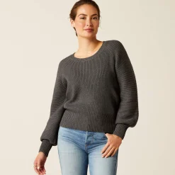 Ariat Sweatshirts & Hoodies|Strickmode & Cardigans*Malvern Sweater CHARCOAL