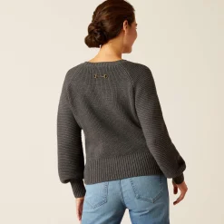 Ariat Sweatshirts & Hoodies|Strickmode & Cardigans*Malvern Sweater CHARCOAL