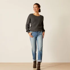 Ariat Sweatshirts & Hoodies|Strickmode & Cardigans*Malvern Sweater CHARCOAL