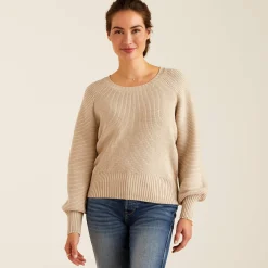 Ariat Sweatshirts & Hoodies|Strickmode & Cardigans*Malvern Sweater OATMEAL HEATHER