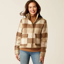Ariat Oberbekleidung*Marland Jacket CAMEL BUFFALO PLAID