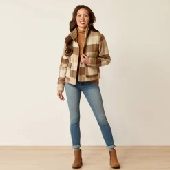 Ariat Oberbekleidung*Marland Jacket CAMEL BUFFALO PLAID