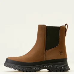 Ariat Wasserdichte Schuhe|Wanderschuhe*Moresby Waterproof Chelsea Boot OILY DISTRESSED BROWN