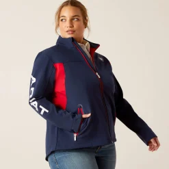 Ariat Oberbekleidung*New Team Softshell Jacket NAVY/RED