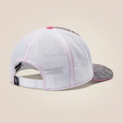 Ariat Caps|Mützen & Caps*Offset Shield Logo Trucker Cap GRAY/PINK