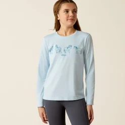 Ariat Oberteile & T-Shirts*Pony Squad T-Shirt CERULEAN HEATHER